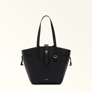 Totes Furla NET γυναικεια μαυρα | 3287-XRJGD