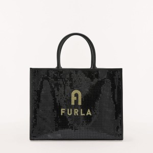 Totes Furla OPPORTUNITY γυναικεια μαυρα | 3605-NLUPV