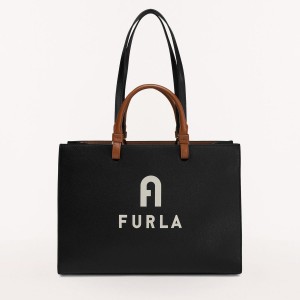 Totes Furla VARSITY STYLE γυναικεια μαυρα | 7845-YEMOG