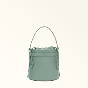 bucket bags Furla GIOVE γυναικεια πρασινο | 3172-NVBQG