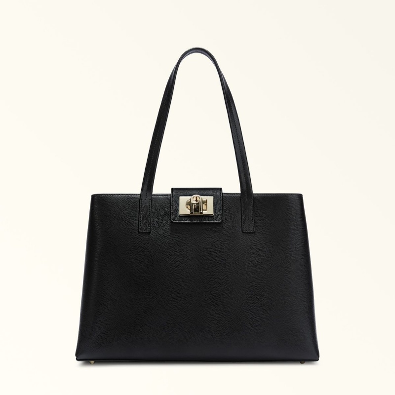 Totes Furla 1927 γυναικεια μαυρα | 8126-LNBRM