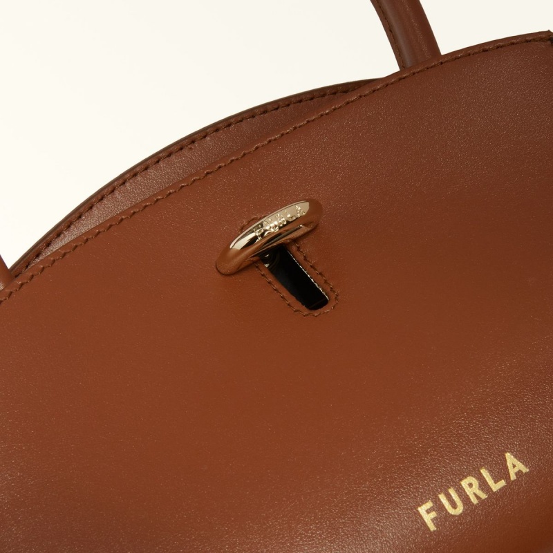 Totes Furla GENESI γυναικεια καφε | 4019-MWDCN