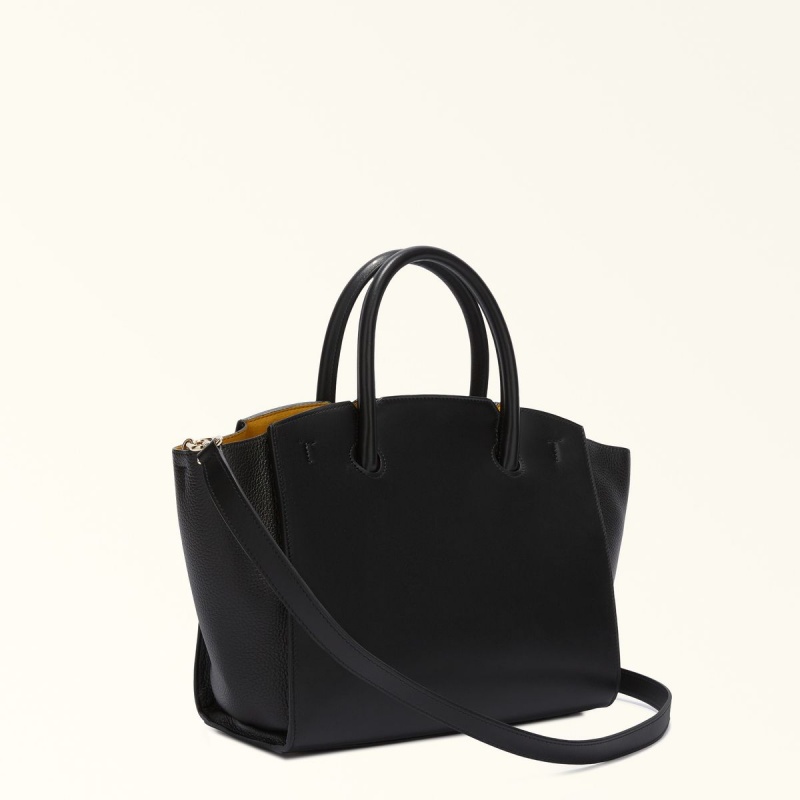 Totes Furla GENESI γυναικεια μαυρα | 4037-QHIPX