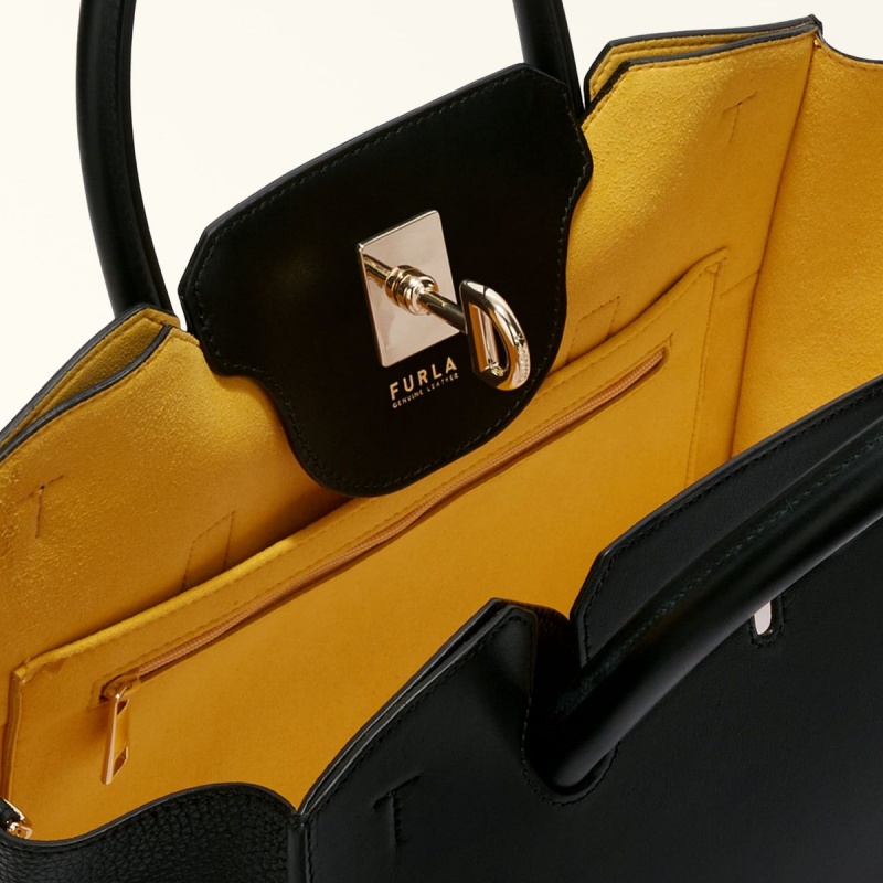 Totes Furla GENESI γυναικεια μαυρα | 4037-QHIPX