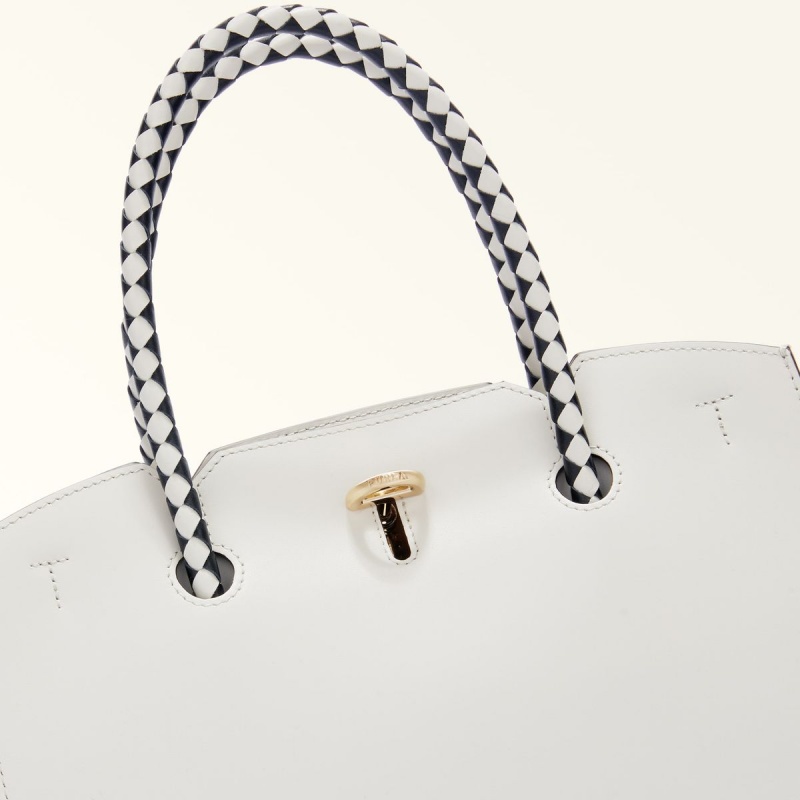 Totes Furla GENESI γυναικεια ασπρα | 4519-XAIHJ