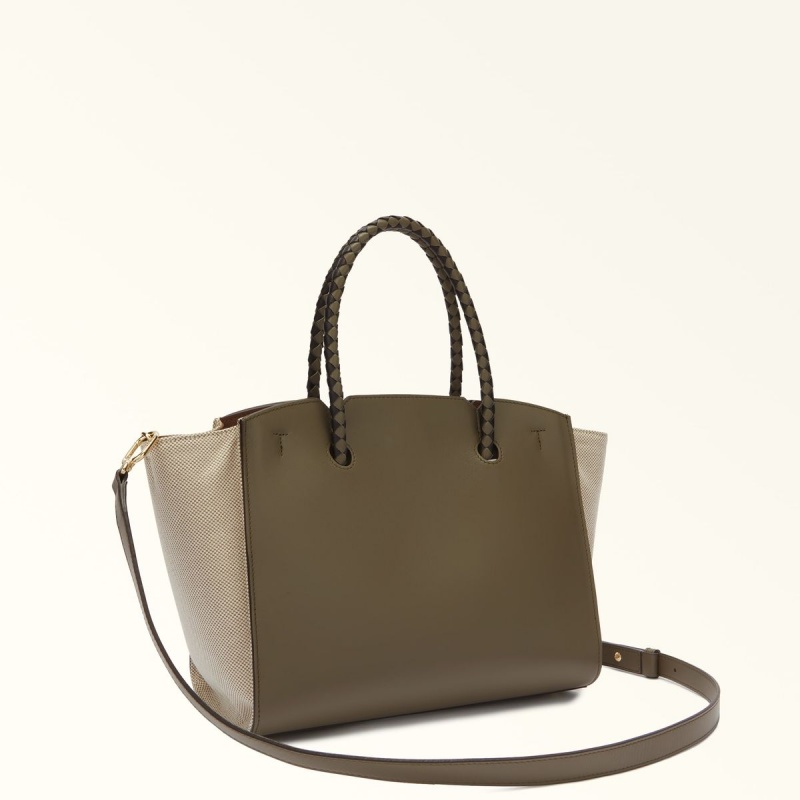 Totes Furla GENESI γυναικεια Ελιά | 5983-OTELK