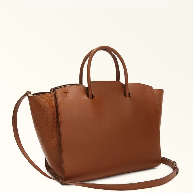 Totes Furla GENESI γυναικεια καφε | 6431-RDNLQ