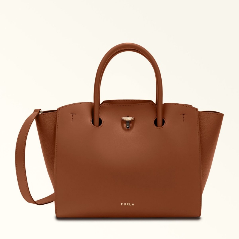 Totes Furla GENESI γυναικεια καφε | 6431-RDNLQ