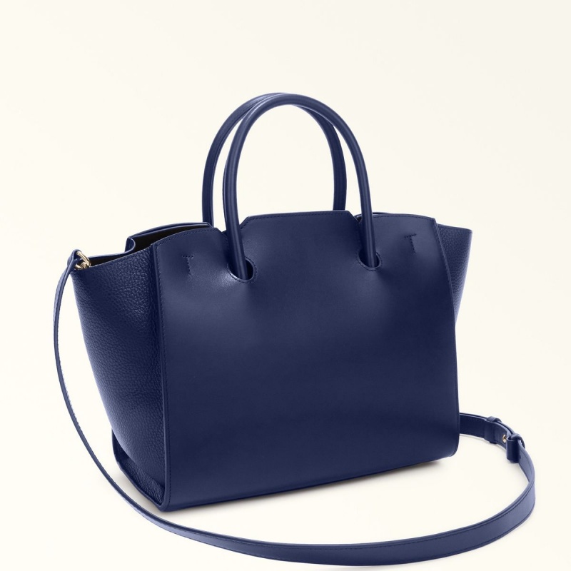 Totes Furla GENESI γυναικεια σκουρο μπλε | 5864-RDGQK