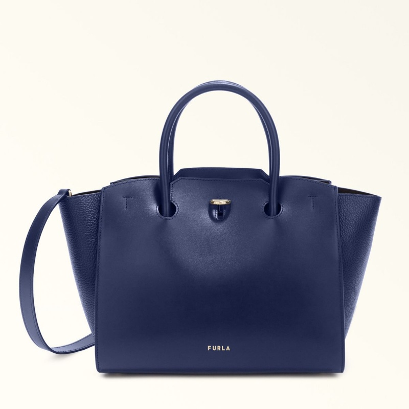 Totes Furla GENESI γυναικεια σκουρο μπλε | 5864-RDGQK