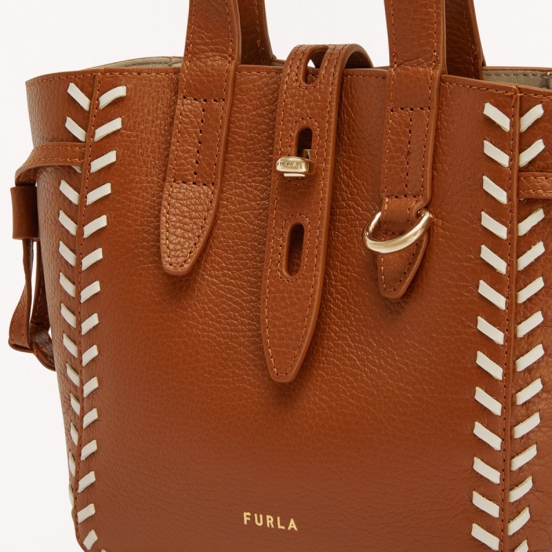 Totes Furla NET γυναικεια καφε | 9684-RCEBL