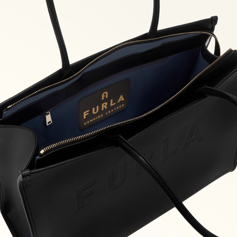 Totes Furla OPPORTUNITY γυναικεια μαυρα | 3726-PMUSR