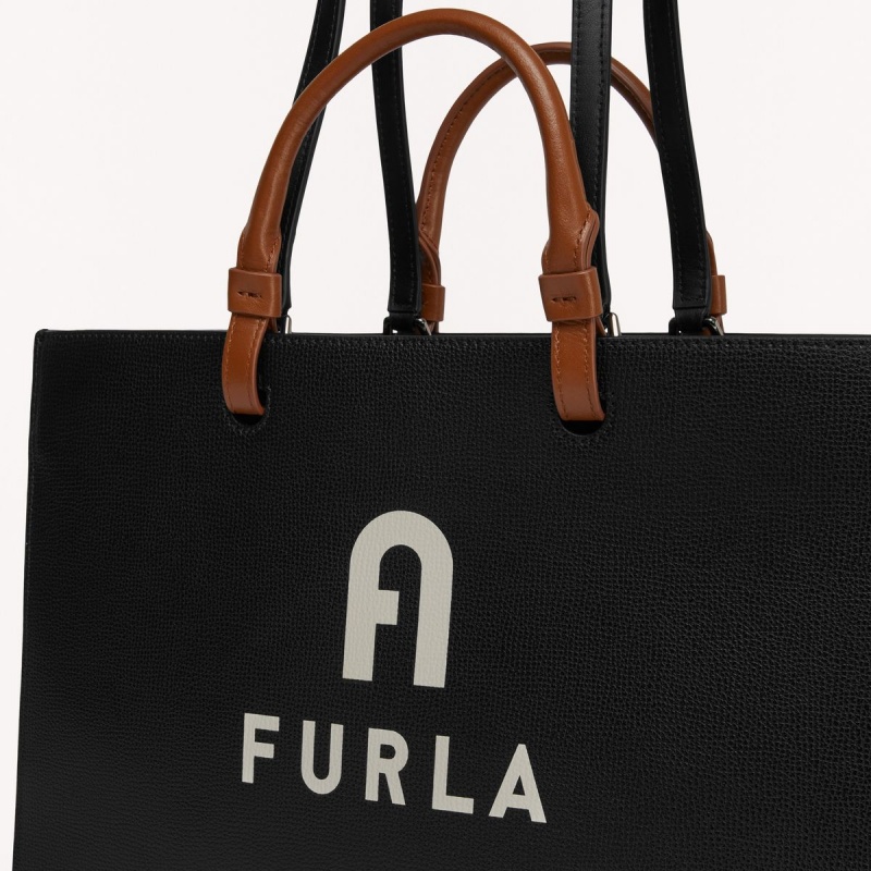 Totes Furla VARSITY STYLE γυναικεια μαυρα | 7845-YEMOG