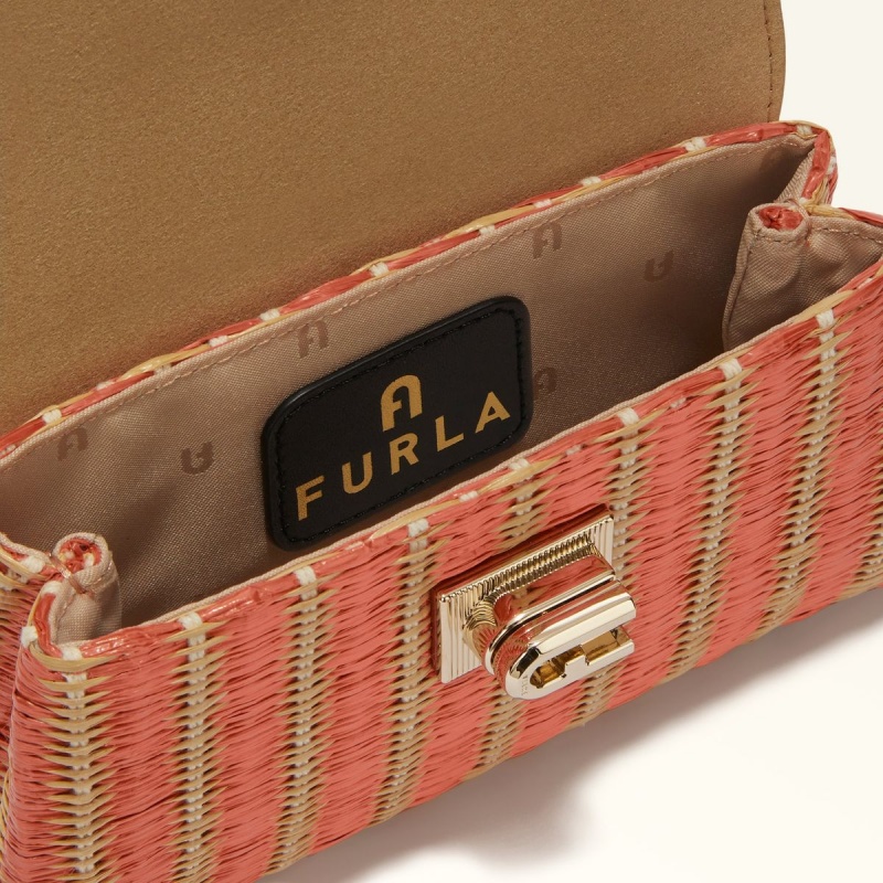 Μίνι Τσάντες Furla 1927 γυναικεια κοκκινα κίτρινα | 2049-AJOLN