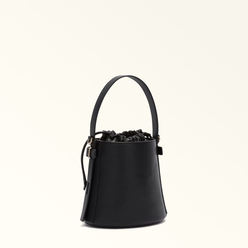 bucket bags Furla GIOVE γυναικεια μαυρα | 4735-LWYZF