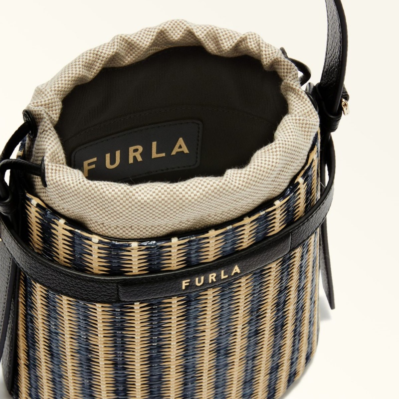 bucket bags Furla GIOVE γυναικεια μαυρα | 7148-WQLJR