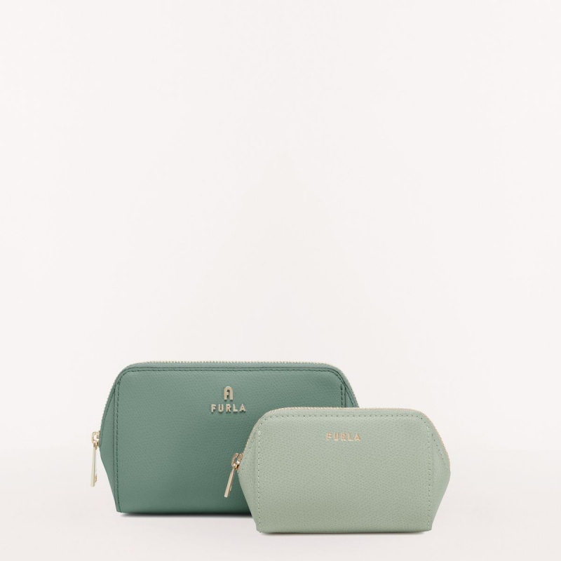 pouches Furla CAMELIA γυναικεια πρασινο | 3579-QNYBT