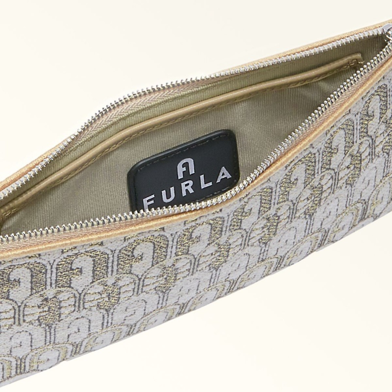 pouches Furla OPPORTUNITY γυναικεια χρυσο χρωμα | 2439-RONCH